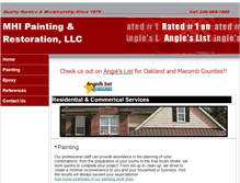 Tablet Screenshot of mhipaintinginc.com